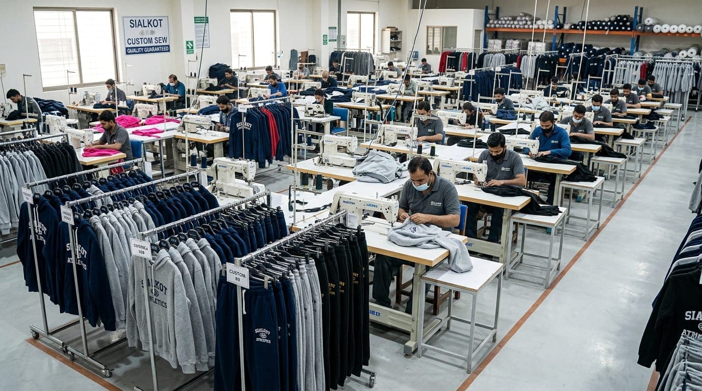 Top 10 Custom Tracksuit & Sweatsuit Manufacturers in Pakistan & Sialkot (2026)