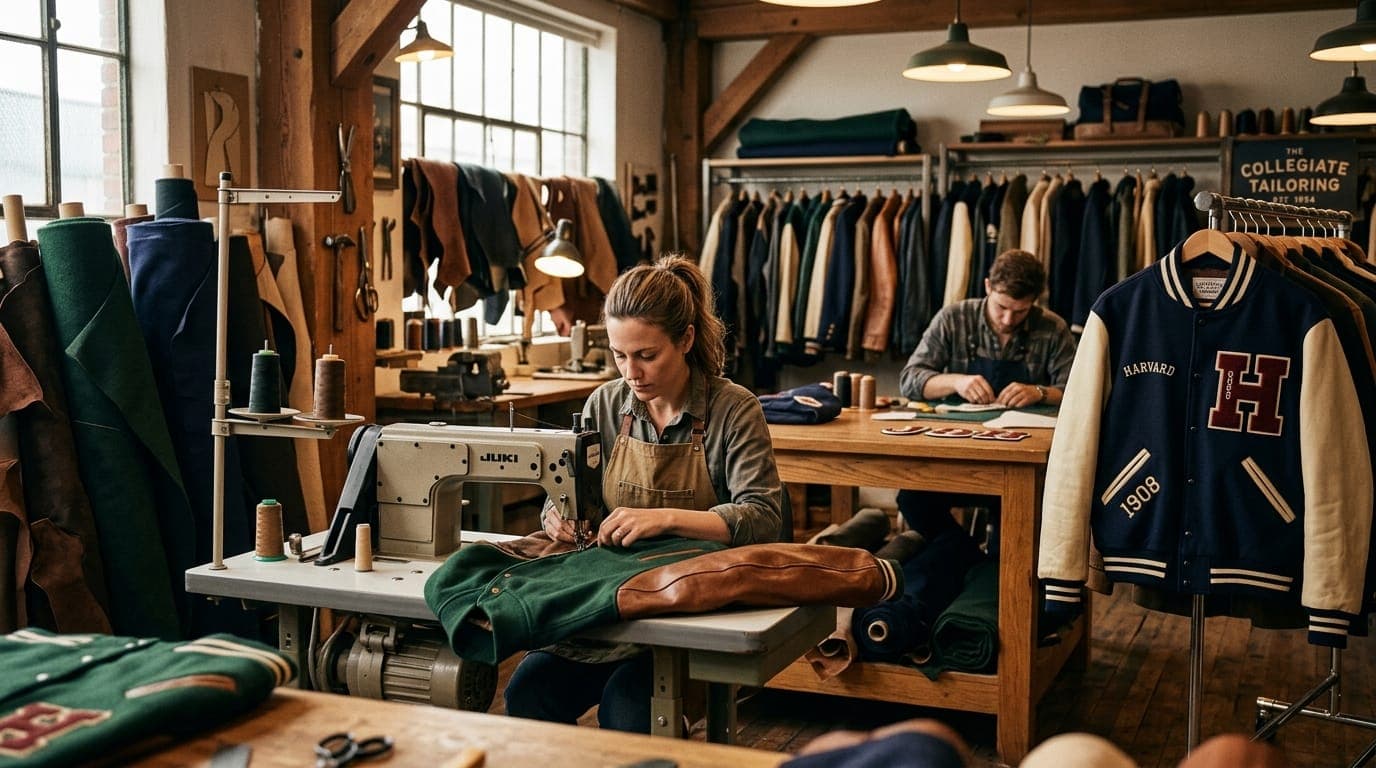 Top 10 Custom Varsity & Letterman Jacket Manufacturers (Melton Wool & Cowhide Leather)
