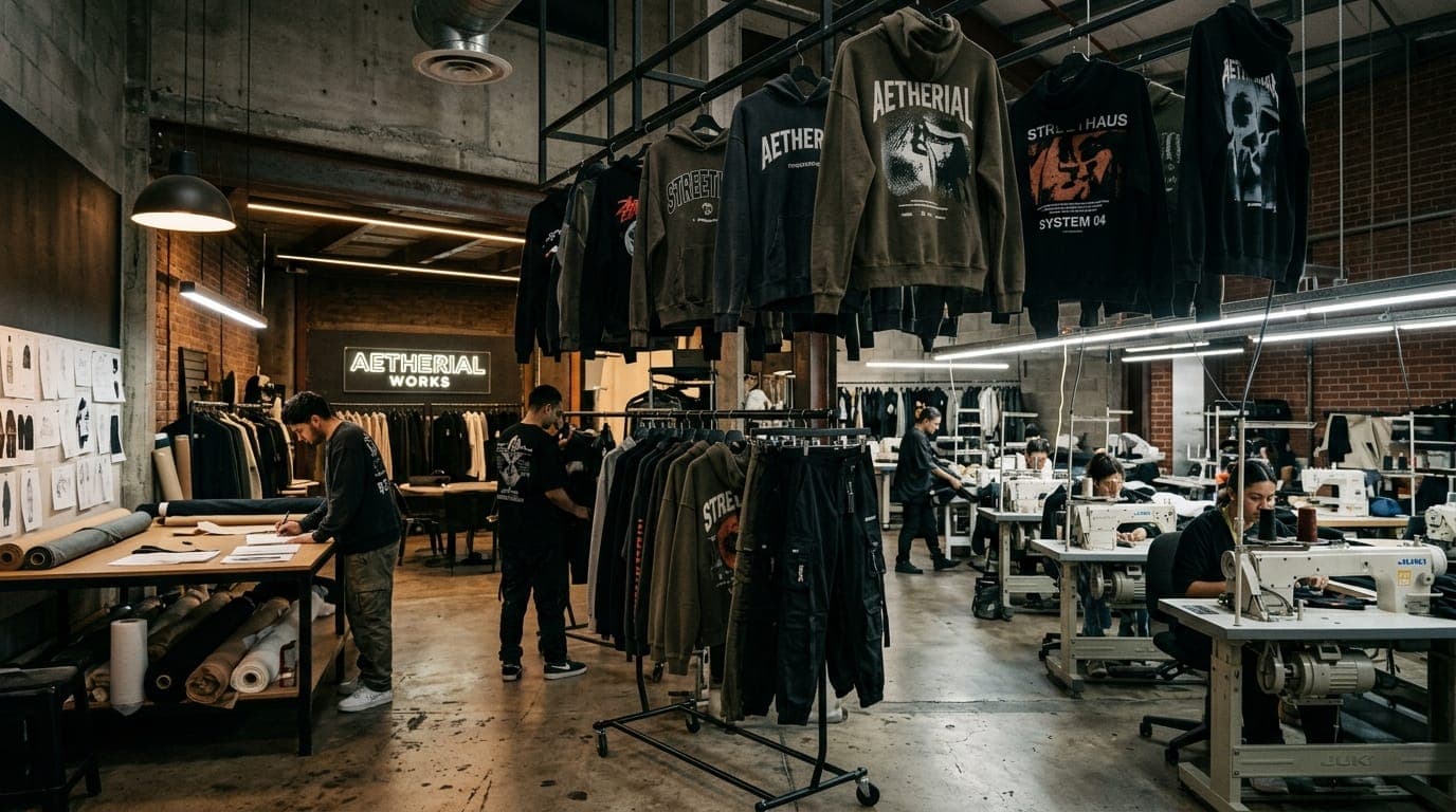 Top 10 Streetwear Clothing Manufacturers (USA, UK & Overseas Factory Comparison)